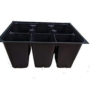 AAAmercantile Seed Starter Trays 300 DEEP Extra Large Cells Total (50 Trays of 6 Cells Each)