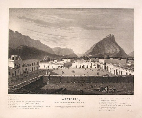 Monterey, As seen from a house-top in the main Plaza, [to the west.] October, 1846. [No. 1 of a Series.] [after the capture of the city by the U.S. Forces under Gen'l Taylor]