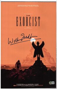 william friedkin signed autographed the exorcist 11×17 movie poster beckett coa