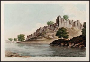 a view of the fort of lionpoor upon the banks of the river goomty