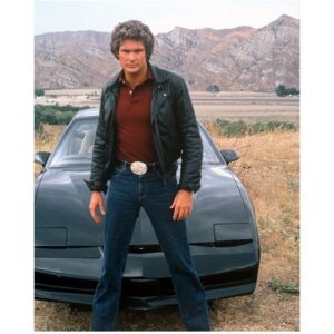 david hasselhoff kitt 8×10 color photo knight rider standing tall