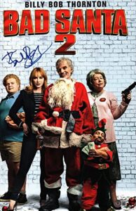 billy bob thornton signed autographed bad santa 2 movie poster 11×17 beckett coa