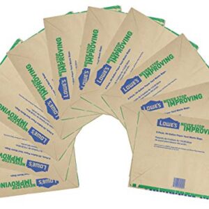 Lowe's 30 Gallon Heavy Duty Brown Paper Lawn and Refuse Bags for Home and Garden (10 Count), Large (LOWESLL)