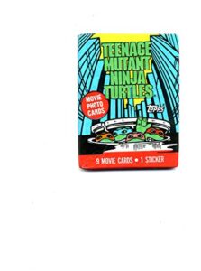 vintage topps teenage mutant ninja turtles movie trading cards pack