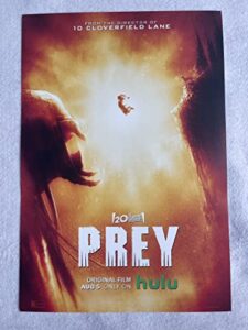 prey – 13″x19″ original promo tv movie poster sdcc 2022 predator hulu