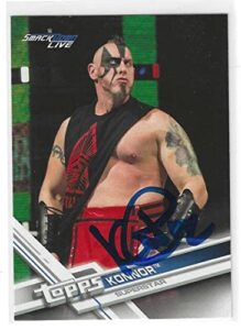 konnor “connor o’brian” signed 2017 topps wwe smack down card #152 – autographed wrestling cards