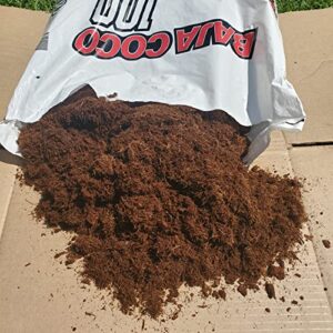 Coco Coir Fiber 1.5 CU FT / 42.5 Liter / 40 Dry Quarts Washed Pre Buffered Low EC Organic Garden Coconut Soil for Flower Vegetable Seedling