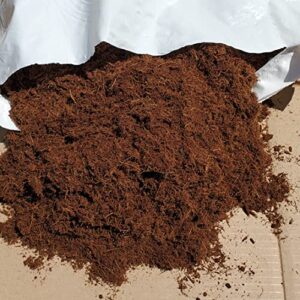 Coco Coir Fiber 1.5 CU FT / 42.5 Liter / 40 Dry Quarts Washed Pre Buffered Low EC Organic Garden Coconut Soil for Flower Vegetable Seedling