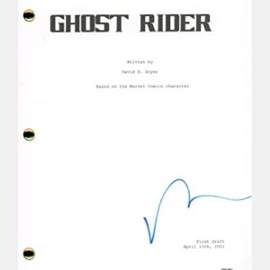 Nicolas Cage Signed Autographed Ghost Rider Movie Script Screenplay ACOA COA