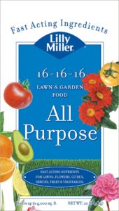 lilly miller lawn & garden food all purpose 16-16-16 20lb