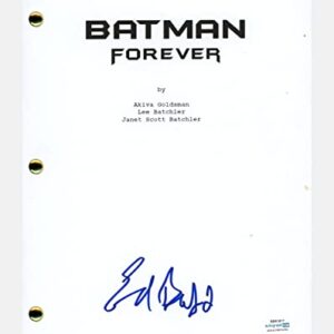 Ed Begley Jr Signed Autographed Batman Forever Movie Script Screenplay ACOA COA