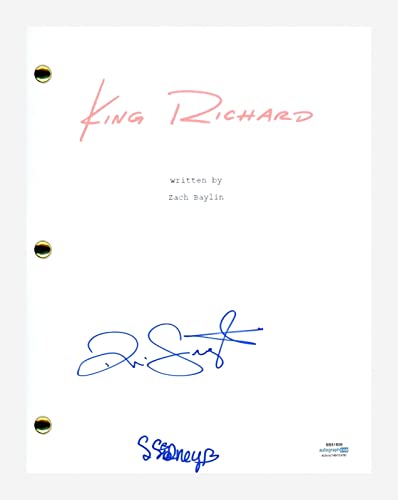 Saniyya Sidney & Demi Singleton Signed King Richard Movie Script ACOA COA