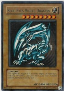 webkinz yugioh sdk-001 blue-eyes white dragon ultra rare holofoil card used