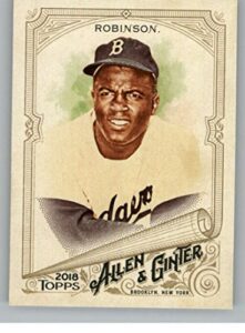 2018 topps allen and ginter #42 jackie robinson dodgers baseball card