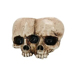 Skull Planter Pots for Indoor Plants, Skull Plant Pot Head Yard Art Outdoor and Garden Decor Outside Spring Skull Flower Pot for Home Decorations Birthday Gag Gifts Halloween (Double skull)