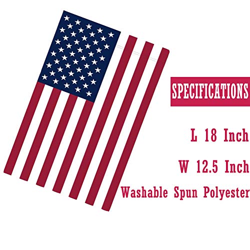 American Flag USA Garden Flag 12 x 18 - Patriotic Double Sided Small American Flags for Yard (American Garden Flag)