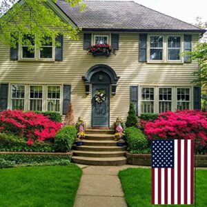 American Flag USA Garden Flag 12 x 18 - Patriotic Double Sided Small American Flags for Yard (American Garden Flag)