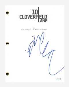john gallagher jr signed autographed 10 cloverfield lane movie script acoa coa