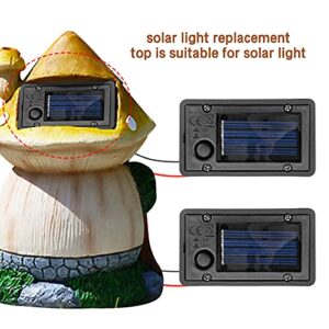 AQEENURA Battery Box, Solar Lantern Light Replacement Parts Top for Outdoor Hanging Lanterns Container Home Solar Lamp Hanging Lantern Led Accessories DIY Garden Decor (4PCS)