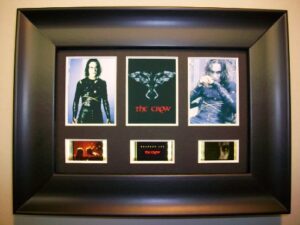 crow framed trio 3 film cell display collectible movie memorabilia complements poster book theater