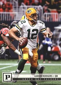 2018 panini nfl football #106 aaron rodgers green bay packers official trading card