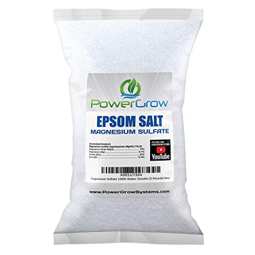 Epsom Salt (Magnesium Sulfate) Agricultural Grade Bulk (5 Pounds)