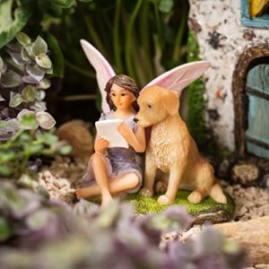 PRETMANNS Fairy Garden House Kit - Fairy Garden Accessories Outdoor - Fairy House & Fairies for Fairy Garden – Fairy Houses for Gardens Outdoor - Fairy House is 6” High 4 Piece Kit for Adults