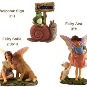 PRETMANNS Fairy Garden House Kit - Fairy Garden Accessories Outdoor - Fairy House & Fairies for Fairy Garden – Fairy Houses for Gardens Outdoor - Fairy House is 6” High 4 Piece Kit for Adults