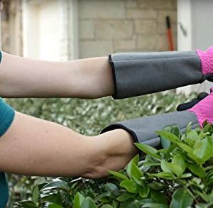 G & F Products 2430M Florist Pro Long Sleeve Rose gardening Gloves, Thorn Resistant Garden Gloves, Rose Pruning Gloves - Women fits all , Pink