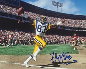 autographed flipper anderson 8×10 los angeles rams photo