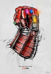 avengers endgame 13″x19″ original promo movie poster special re-release marvel iron man captain american thor hulk