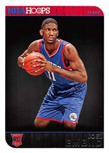 2014-15 panini hoops #263 joel embiid rc rookie card philadelphia 76ers official nba basketball trading card in raw (nm or better) condition