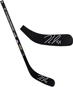 jake guentzel pittsburgh penguins autographed composite mini hockey stick – autographed nhl sticks