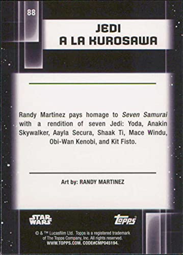 2021 Topps Chrome Star Wars Galaxy #88 Jedi a la Kurosawa Randy Martinez Star Wars Card