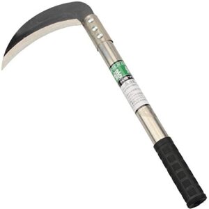 Zelin Grass Sickle,Clearing Sickle,Manganese Steel Blade/Stainless Steel Handle Hand held Sickle Tool,Professional Clearing Vines and Weeds Tools