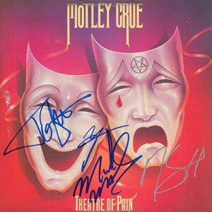 motley crue theater of pain signed reprint 12×12 album art poster photo rp tommy lee