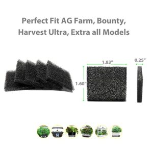 Ulrempart 24-Pack Pump Filter Sponge, Compatible with AeroGarden Harvest, Bounty, Farm, Extra, Ultra All Models, Replacement Pump Filter Accessories