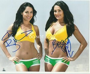 the bella twins nikki & brie wwe divas signed reprint photo #1 raw rp