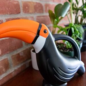 Brilliest Toucan Watering Can Indoor/Outdoor - Cute Watering Can - Bird Shaped Plastic Watering Can - Great for Plants/Indoor/Outdoor/Kids/Succulent - Small Watering Can