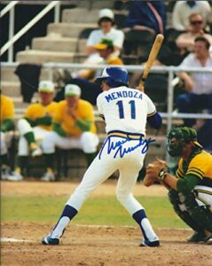 autographed mario mendoza 8×10 seattle mariners photo