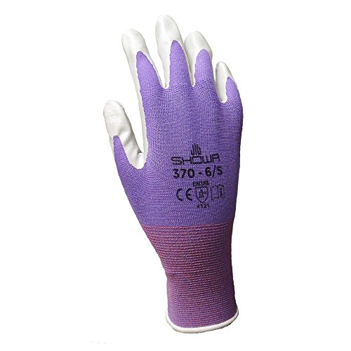 4 Pack Showa Atlas NT370 Atlas Nitrile Garden Gloves - Small (Assorted Colors)