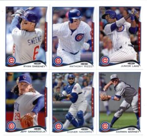 2014 topps chicago cubs complete (series 1 & 2) baseball cards sealed team set (20 cards)