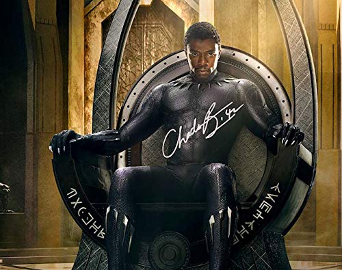 Chadwick Boseman Reprint Signed Autographed 8x10 Poster Photo Black Panther Avengers Endgame Reproduction Print