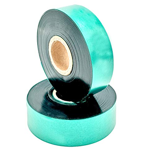 2 Rolls Stretch Tie Tape Garden Tie Tape Thick Plant Ribbon Garden Green Vinyl Stake for Indoor Outdoor Patio Plant Use, 1 Inch Wide by 150 Feet Long