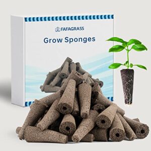 fafagrass grow sponges 30 pcs replacement for aerogarden, eco-friendly seed pods for indoor garden grow sponges for hydroponics growing system seed starter kit