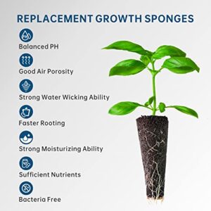 FAFAGRASS Grow Sponges 30 Pcs Replacement for Aerogarden, Eco-Friendly Seed Pods for Indoor Garden Grow Sponges for Hydroponics Growing System Seed Starter kit