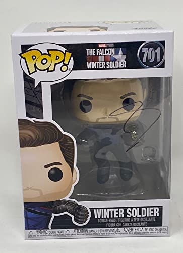 Sebastian Stan Signed Autograph Winter Soldier Funko Pop #701 Avengers ACOA COA