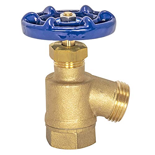 EZ-FLO 3/4 inch FIP x 3/4 inch MHT Bent Nose Garden Hose Valve, Brass Plumbing Fitting, 20253