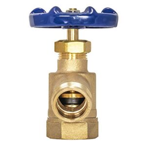 EZ-FLO 3/4 inch FIP x 3/4 inch MHT Bent Nose Garden Hose Valve, Brass Plumbing Fitting, 20253