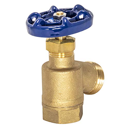 EZ-FLO 3/4 inch FIP x 3/4 inch MHT Bent Nose Garden Hose Valve, Brass Plumbing Fitting, 20253